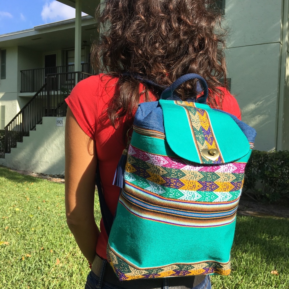 Handmade backpack. - Picture 2 of 7